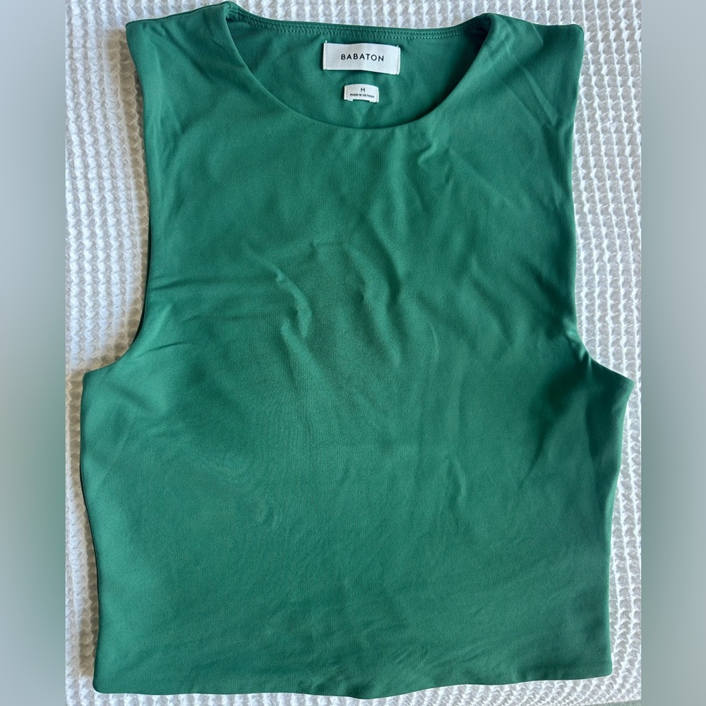 Babaton Emerald Green Contour Tank Top